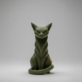Abstract Cat Figure