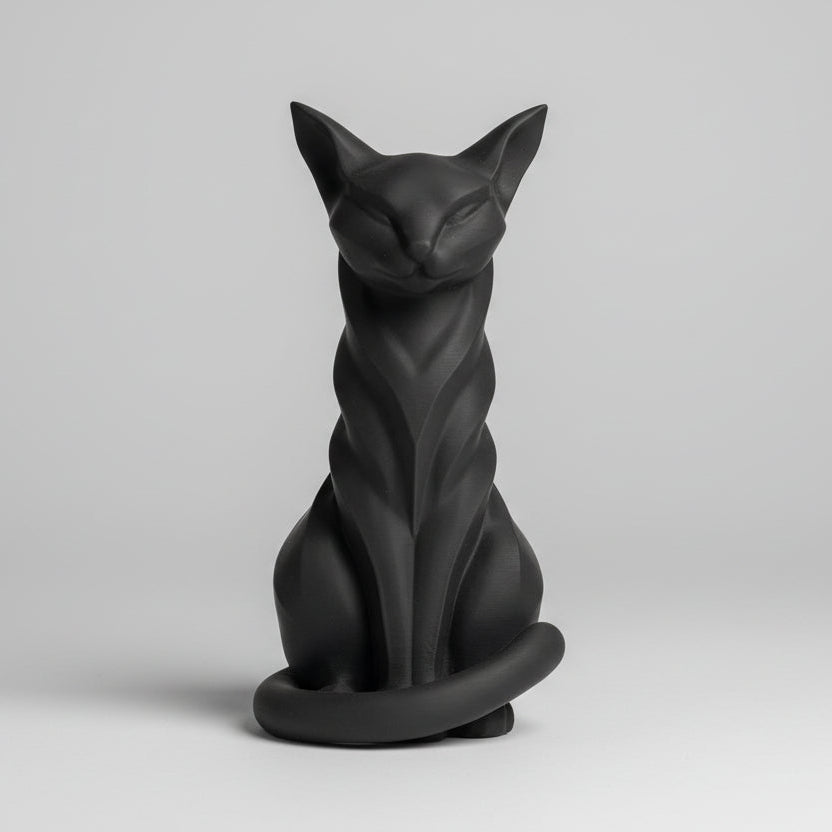 Abstract Cat Figure