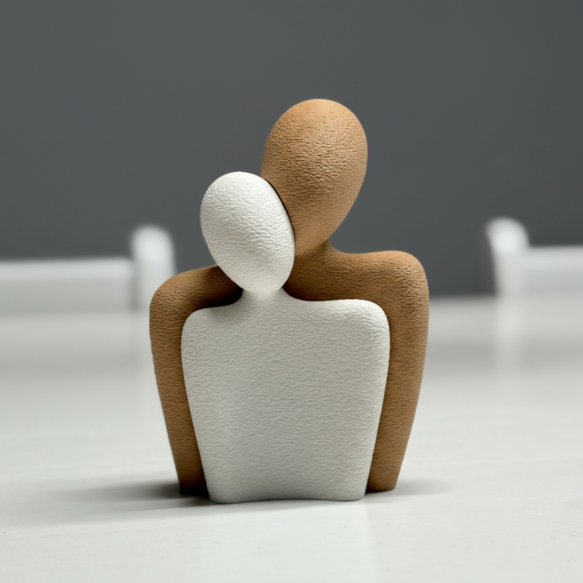 Couple Textured Statue