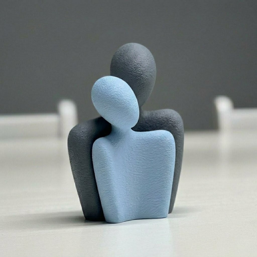 Couple Textured Statue