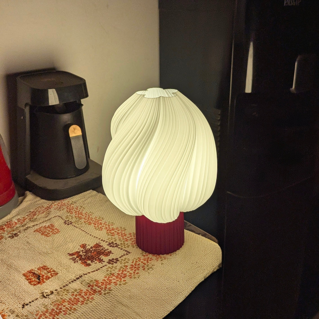 Spiral Lamp - Warm Ambient Light with Artistic Form