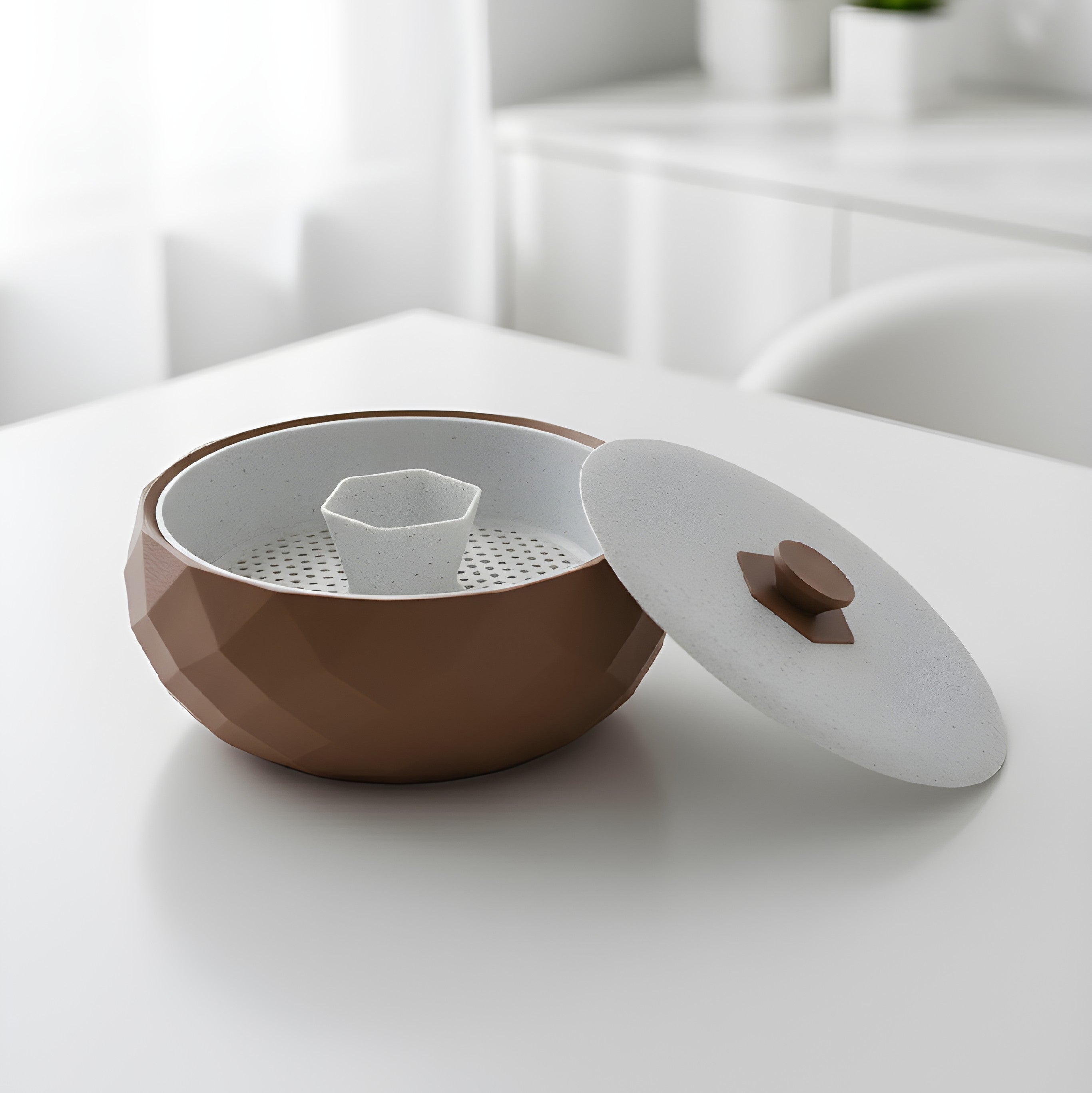 Modern Geometric Nut & Seed Bowl