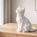 Geometric Cat Figure