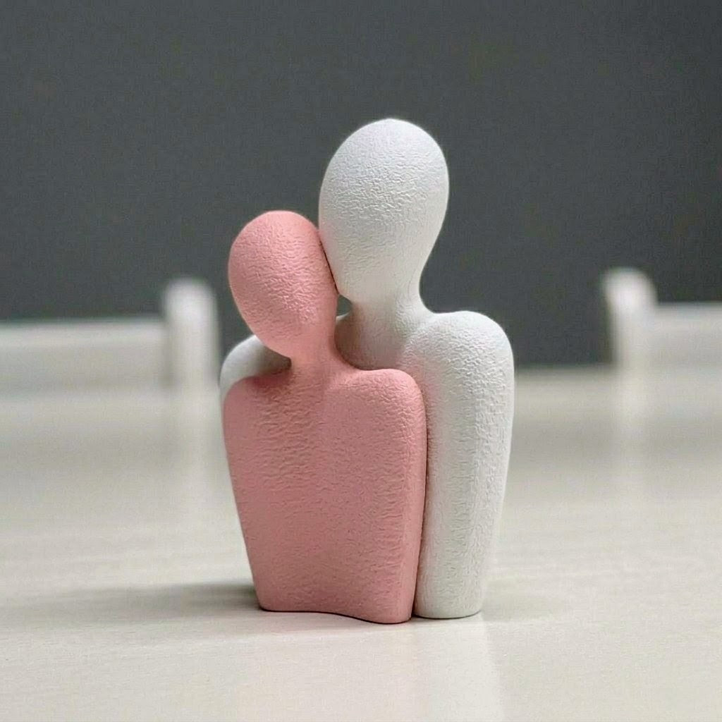 Couple Textured Statue
