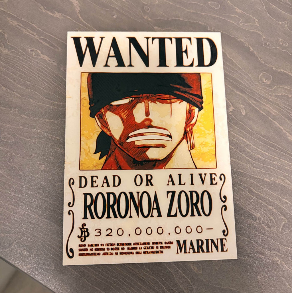 One Piece Anime - Wanted Poster