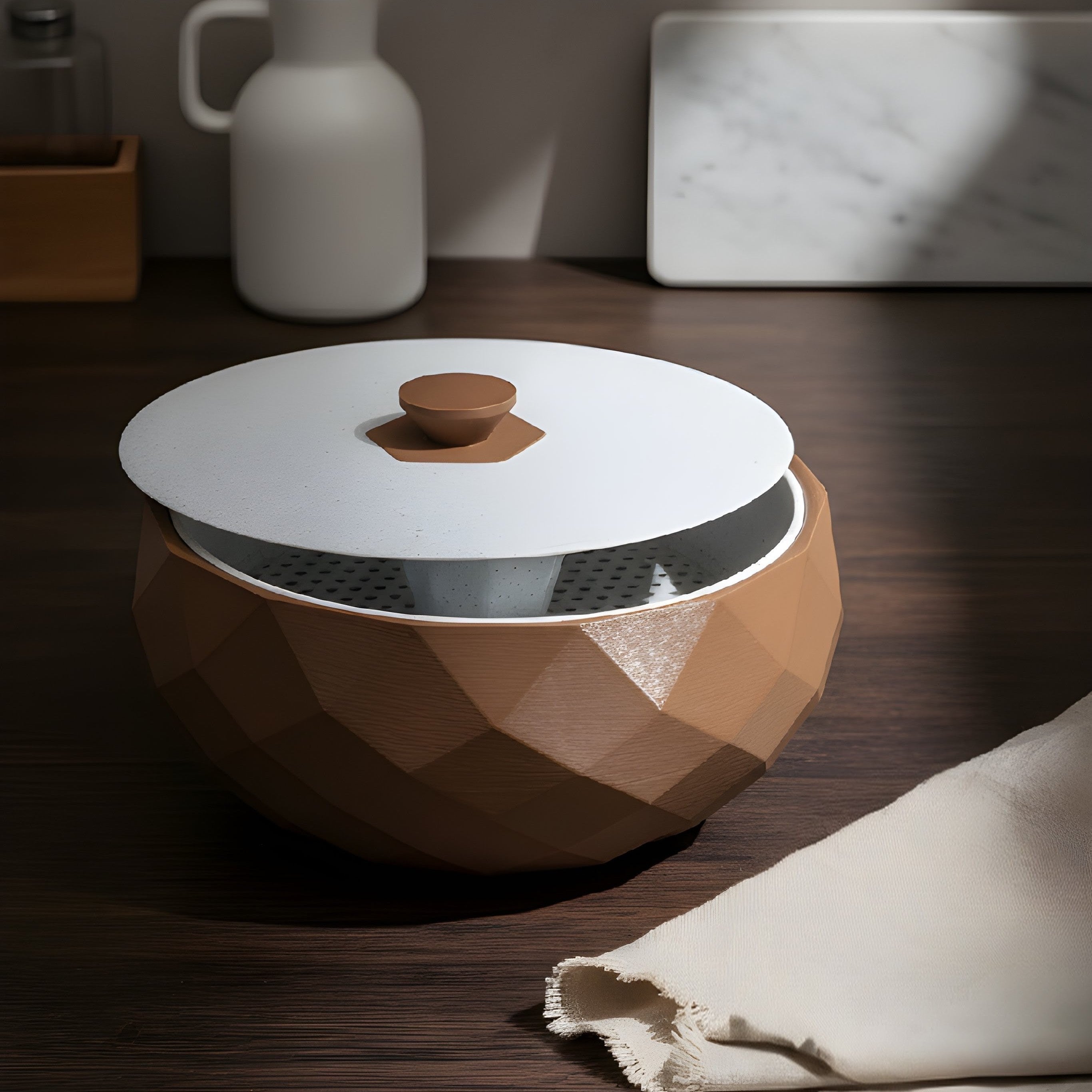 Modern Geometric Nut & Seed Bowl