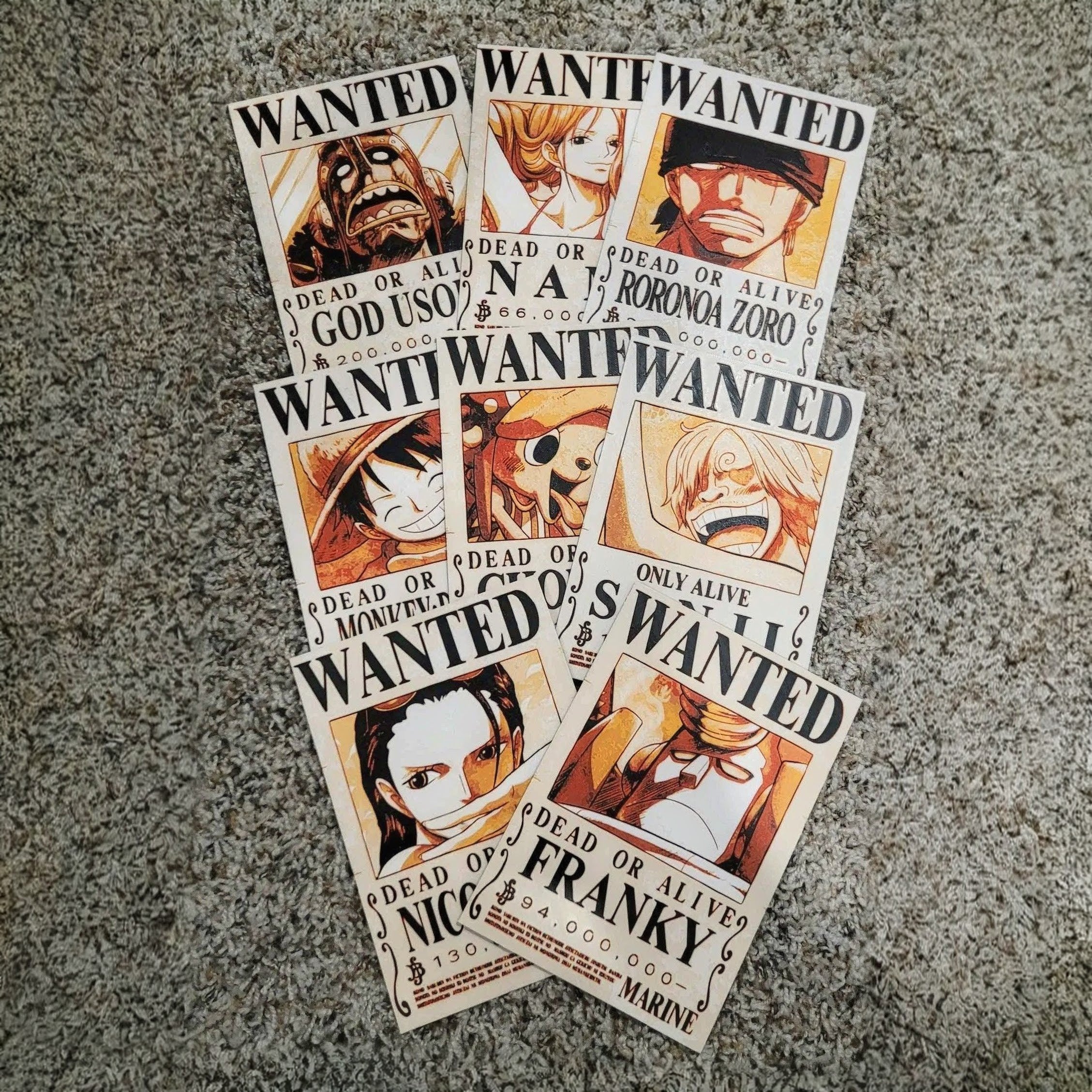 One Piece Anime - Wanted Poster
